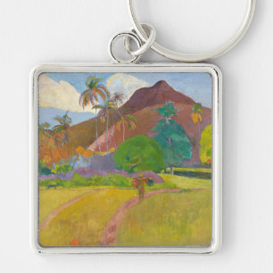 Paul Gauguin - Landschaft von Tahitien Schlüsselanhänger