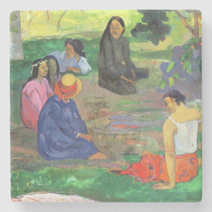 Paul Gauguin Les Parau Parau (die Gossipers) Steinuntersetzer