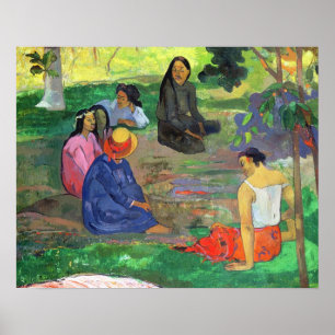 Paul Gauguin   Les Parau Parau (The Gossipers) Poster