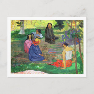 Paul Gauguin Les Parau Parau (The Gossipers) Postkarte
