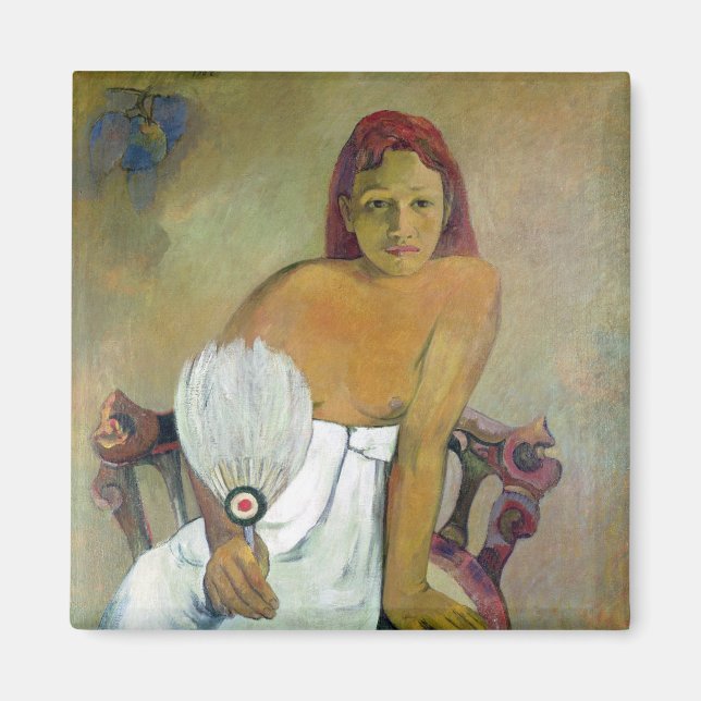 Paul Gauguin | Mädchen mit Ventilator, 1908 Magnet (Vorne)