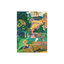 Paul Gauguin Matamoe Landschaft mit Peacocks