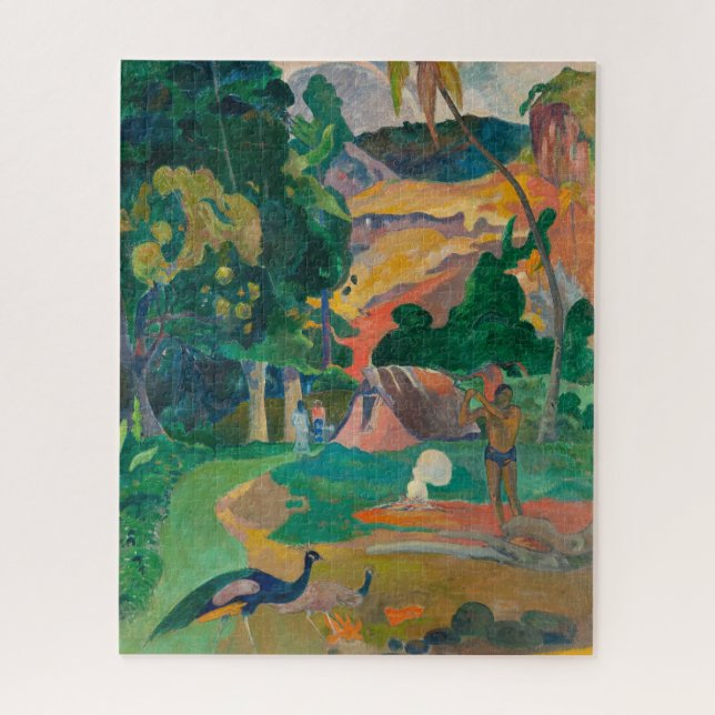 Paul Gauguin Matamoe Landschaft mit Peacocks Puzzle (Vertikal)