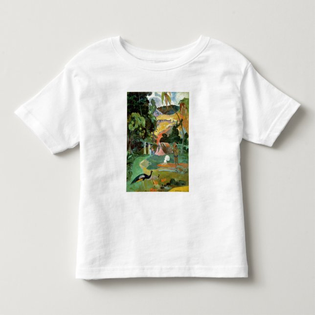 Paul Gauguin| Matamoe oder Landschaft mit Friedens Kleinkind T-shirt (Vorderseite)