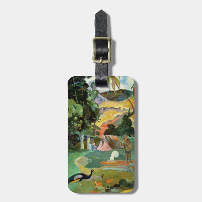 Paul Gauguin | Matamoe oder, Landschaft mit Pfaus Gepäckanhänger (Vorderseite vertikal)
