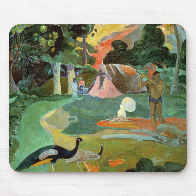 Paul Gauguin | Matamoe oder, Landschaft mit Pfaus Mousepad (Vorne)