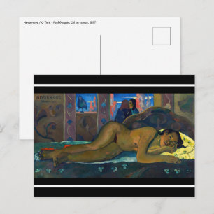 Paul Gauguin - Nimmermehr / O Taiti Postkarte