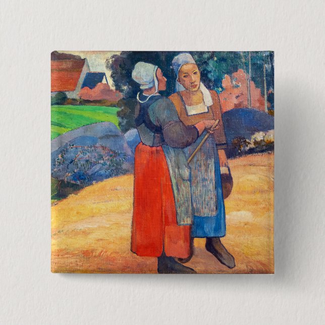 Paul Gauguin - Paysannes Bretonnes Button (Vorderseite)