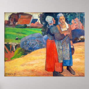 Paul Gauguin - Paysannes Bretonnes Poster