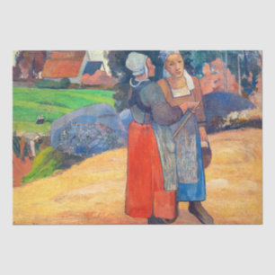 Paul Gauguin - Paysannes Bretonnes Seidenpapier