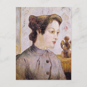 Paul Gauguin Portrait einer jungen Frau, 1886 Postkarte