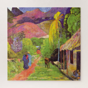 Paul Gauguin Road in Tahiti Vintage Kunstkunst Puzzle