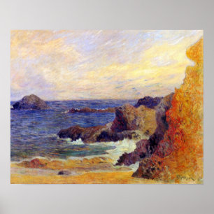 Paul Gauguin - Rocky Coast Fine Art Malerei Poster