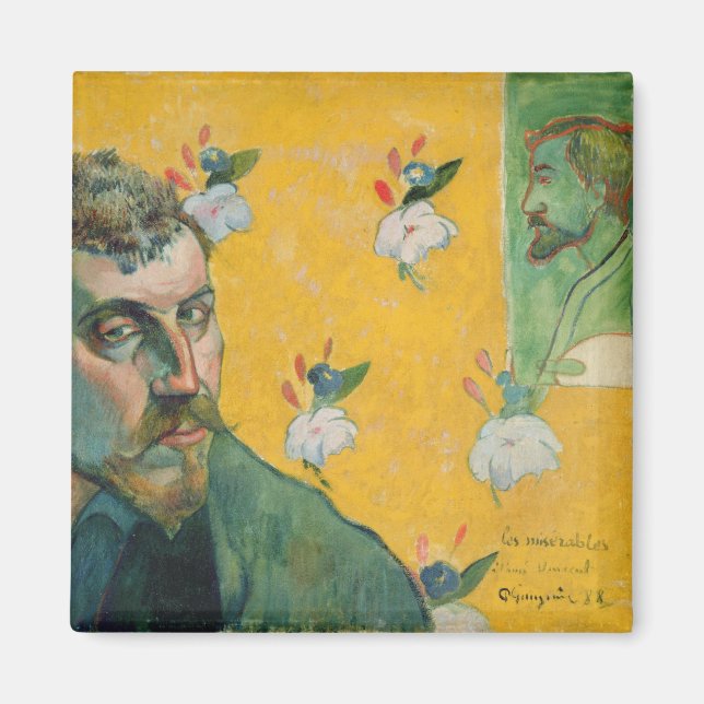 Paul Gauguin | Selbstportrait, Les Miserables,1888 Magnet (Vorne)