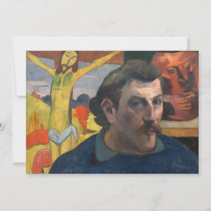 Paul Gauguin - Selbstporträt mit gelbem Christus Dankeskarte