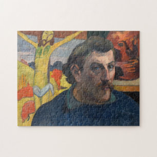 Paul Gauguin - Selbstporträt mit gelbem Christus Puzzle
