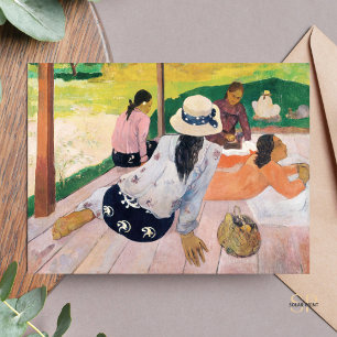 Paul Gauguin Siesta Malerei Art Printing Postkarte