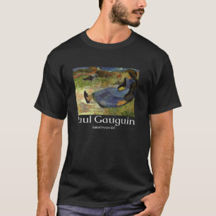 Paul Gauguin Sitzendes Bretonmädchen Kunst Grafik T-Shirt