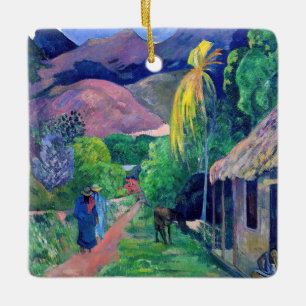 Paul Gauguin - Straße in Tahiti Keramikornament