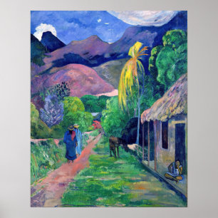 Paul Gauguin - Straße in Tahiti Poster