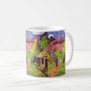 Paul Gauguin Straße in Tahiti Vintage Fine Art Kaffeetasse