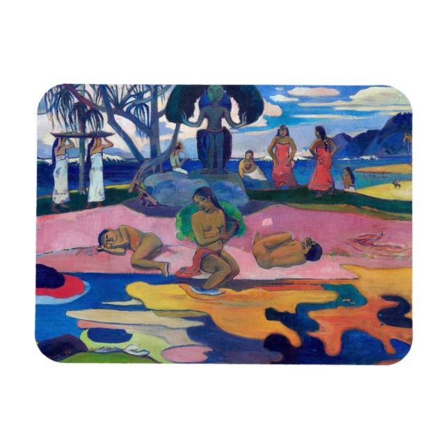 Paul Gauguin - Tag des Gottes / Mahana natua Magnet (Horizontal)