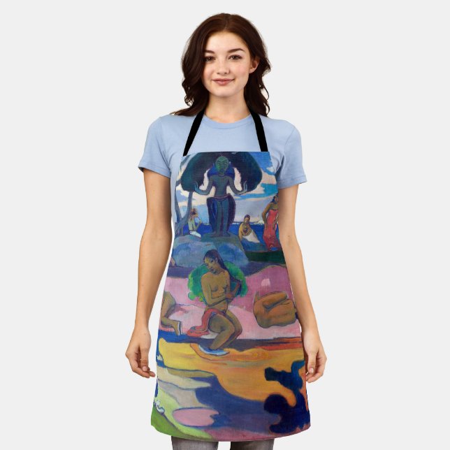 Paul Gauguin - Tag des Gottes / Mahana natua Schürze (Getragen)