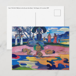 Paul Gauguin - Tag des Gottes / Mahana no atua Postkarte