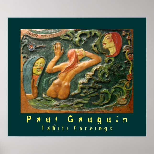 Paul Gauguin: Tahiti Carvings Poster (Vorne)