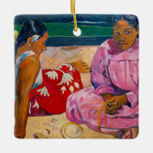 Paul Gauguin - Tahitianische Frauen am Strand Keramikornament