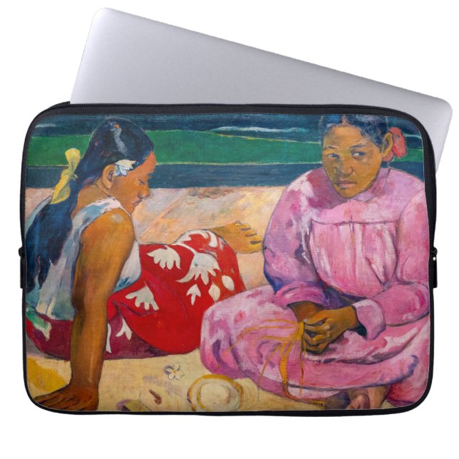 Paul Gauguin - Tahitianische Frauen am Strand Laptopschutzhülle (Vorderseite)
