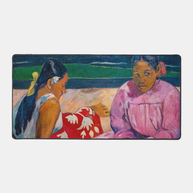 Paul Gauguin - Tahitianische Frauen am Strand Schreibtischunterlage (Vorderseite)