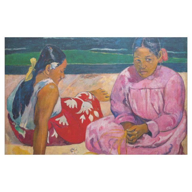 Paul Gauguin - Tahitianische Frauen am Strand Stoff (Yard (91,4 cm))