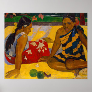 Paul Gauguin - Tahitianische Frauen / Parau Api Poster
