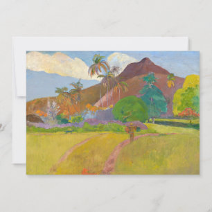 Paul Gauguin - Tahitianische Landschaft Dankeskarte