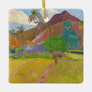 Paul Gauguin - Tahitianische Landschaft Keramikornament