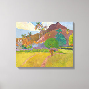 Paul Gauguin - Tahitianische Landschaft Leinwanddruck
