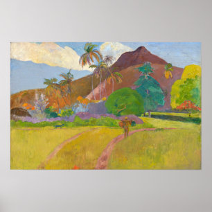 Paul Gauguin - Tahitianische Landschaft Poster