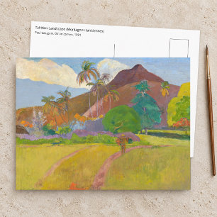 Paul Gauguin - Tahitianische Landschaft Postkarte