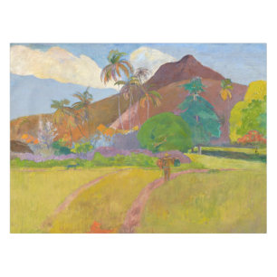 Paul Gauguin - Tahitianische Landschaft Tischdecke