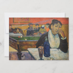 Paul Gauguin - The Night Café, Arles Dankeskarte