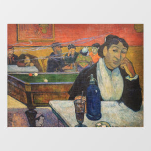 Paul Gauguin - The Night Café, Arles Fensteraufkleber