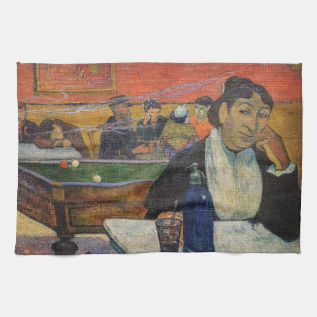 Paul Gauguin - The Night Café, Arles Geschirrtuch (Horizontal)