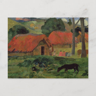 Paul Gauguin The Three Huts, Tahiti, 1891-92 (oi Postkarte