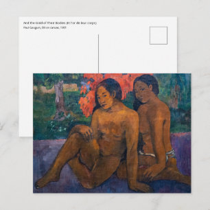 Paul Gauguin - Und das Gold ihrer Körper Postkarte