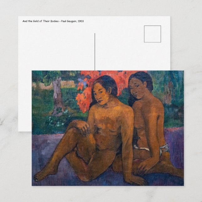 Paul Gauguin - Und das Gold ihrer Körper Postkarte (Vorne/Hinten)