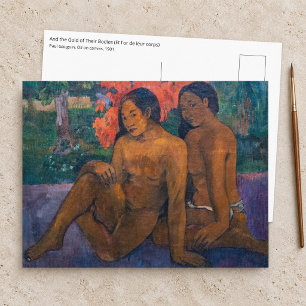 Paul Gauguin - Und das Gold ihrer Körper Postkarte