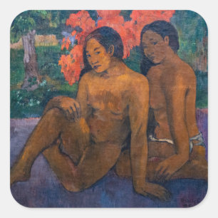 Paul Gauguin - Und das Gold ihrer Körper Quadratischer Aufkleber