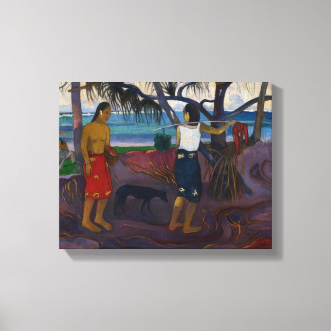 Paul Gauguin | Unter dem Pandanus, 1891 (Öl auf ca Leinwanddruck (Vorderseite)