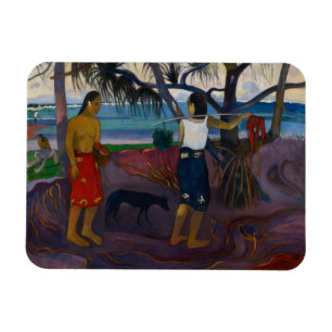 Paul Gauguin Unter dem Pandanus, 1891 (Öl auf ca Magnet